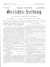 Allgemeine Österreichische Gerichtszeitung