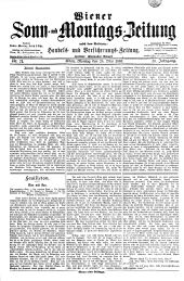 Wiener Sonn- und Montags-Zeitung