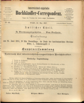 Oesterreichische Buchhändler-Correspondenz