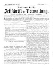 Österreichische Zeitschrift für Verwaltung