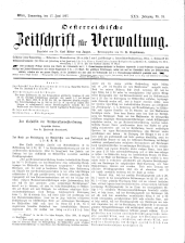 Österreichische Zeitschrift für Verwaltung