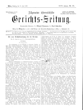 Allgemeine Österreichische Gerichtszeitung