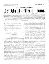 Österreichische Zeitschrift für Verwaltung