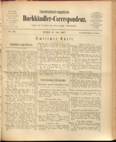 Oesterreichische Buchhändler-Correspondenz