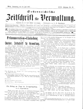 Österreichische Zeitschrift für Verwaltung