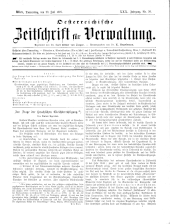 Österreichische Zeitschrift für Verwaltung