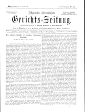 Allgemeine Österreichische Gerichtszeitung