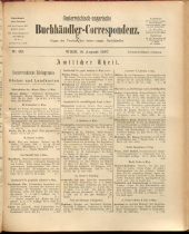 Oesterreichische Buchhändler-Correspondenz