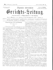 Allgemeine Österreichische Gerichtszeitung