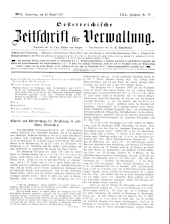 Österreichische Zeitschrift für Verwaltung