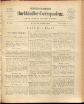 Oesterreichische Buchhändler-Correspondenz