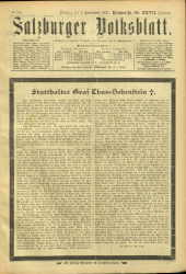 Salzburger Volksblatt: unabh. Tageszeitung f. Stadt u. Land Salzburg