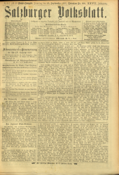 Salzburger Volksblatt: unabh. Tageszeitung f. Stadt u. Land Salzburg