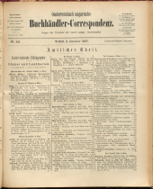 Oesterreichische Buchhändler-Correspondenz