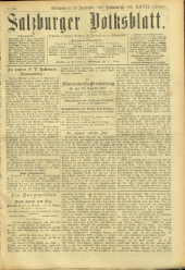 Salzburger Volksblatt: unabh. Tageszeitung f. Stadt u. Land Salzburg