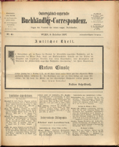 Oesterreichische Buchhändler-Correspondenz