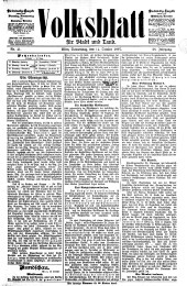 Volksblatt für Stadt und Land