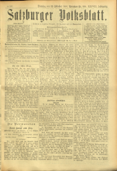 Salzburger Volksblatt: unabh. Tageszeitung f. Stadt u. Land Salzburg