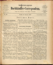 Oesterreichische Buchhändler-Correspondenz