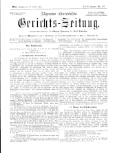 Allgemeine Österreichische Gerichtszeitung