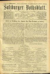 Salzburger Volksblatt: unabh. Tageszeitung f. Stadt u. Land Salzburg