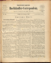 Oesterreichische Buchhändler-Correspondenz