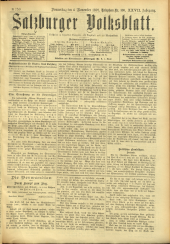 Salzburger Volksblatt: unabh. Tageszeitung f. Stadt u. Land Salzburg