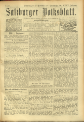 Salzburger Volksblatt: unabh. Tageszeitung f. Stadt u. Land Salzburg