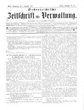 Österreichische Zeitschrift für Verwaltung