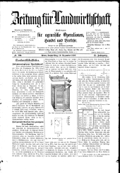 Zeitung für Landwirtschaft