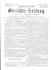 Allgemeine Österreichische Gerichtszeitung