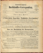 Oesterreichische Buchhändler-Correspondenz