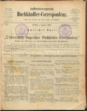 Oesterreichische Buchhändler-Correspondenz