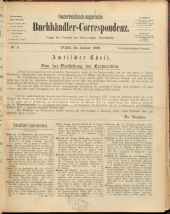 Oesterreichische Buchhändler-Correspondenz