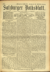 Salzburger Volksblatt: unabh. Tageszeitung f. Stadt u. Land Salzburg