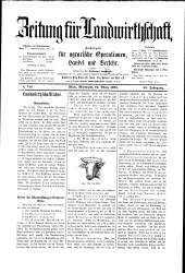 Zeitung für Landwirtschaft