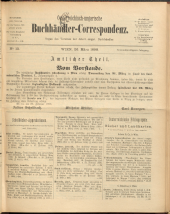 Oesterreichische Buchhändler-Correspondenz