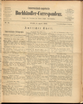 Oesterreichische Buchhändler-Correspondenz