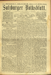 Salzburger Volksblatt: unabh. Tageszeitung f. Stadt u. Land Salzburg