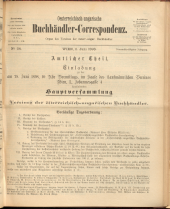 Oesterreichische Buchhändler-Correspondenz