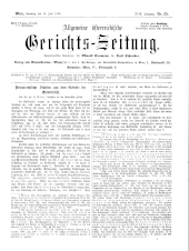 Allgemeine Österreichische Gerichtszeitung