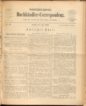 Oesterreichische Buchhändler-Correspondenz