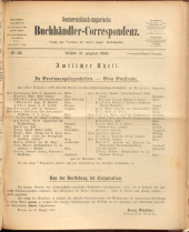 Oesterreichische Buchhändler-Correspondenz