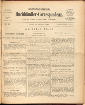 Oesterreichische Buchhändler-Correspondenz