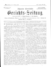 Allgemeine Österreichische Gerichtszeitung