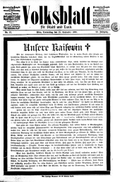 Volksblatt für Stadt und Land