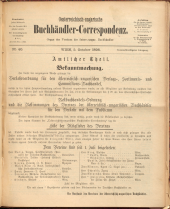 Oesterreichische Buchhändler-Correspondenz