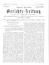 Allgemeine Österreichische Gerichtszeitung