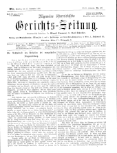 Allgemeine Österreichische Gerichtszeitung