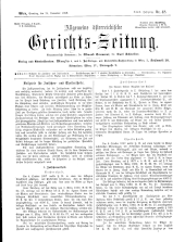 Allgemeine Österreichische Gerichtszeitung